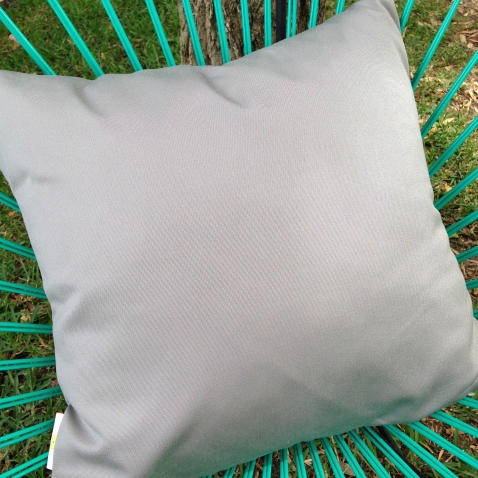 Grey outdoor cushion cover 